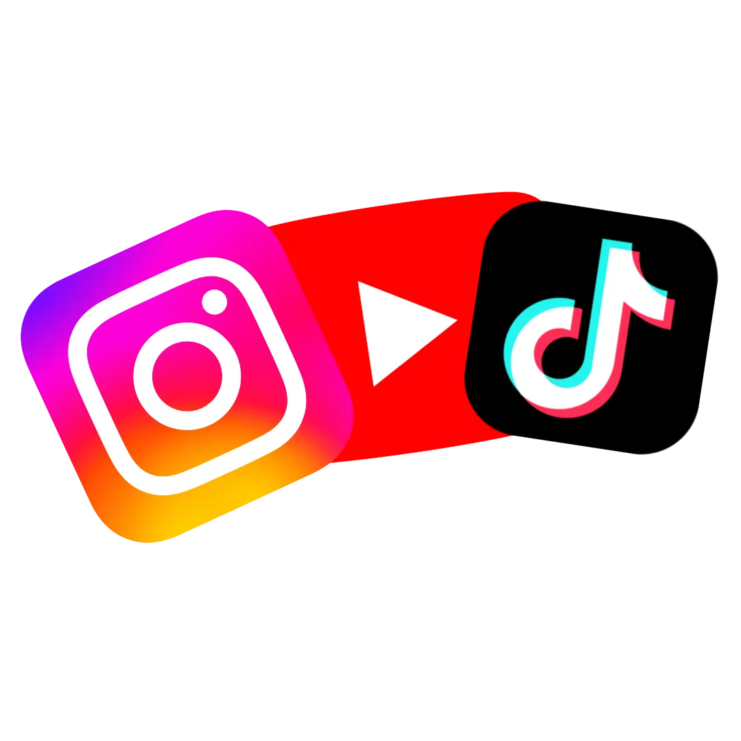 TikTok, Instagram, YouTube